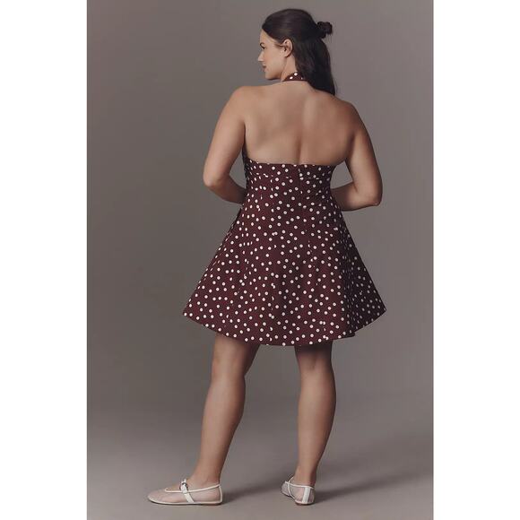 Anthropologie Maeve Square-Neck Fit and Flare Mini Dress - M